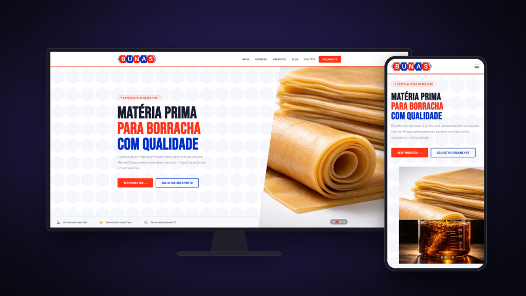 Sistema de orçamento online: Bunas Borrachas